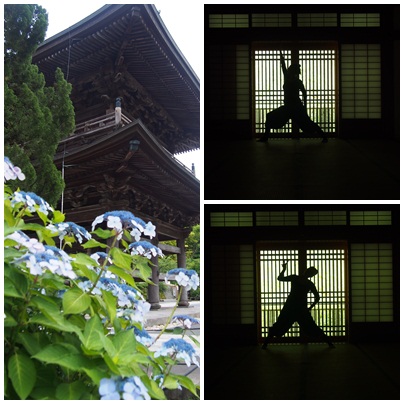 鎌倉のお寺でヨガ